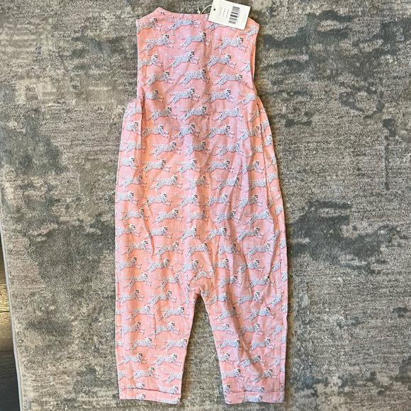Baby Boden Printed Woven Playsuit Pink Cheetah 2-3 - Picture 5 of 7
